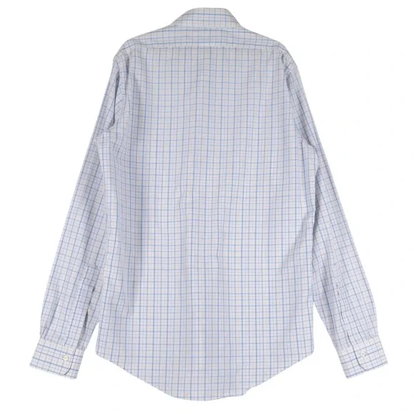 Brooks Brothers Classic Button Down Shirt Men 15 1/2-35 Blue Plaid Supima Cotton - Picture 3 of 8